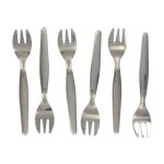 Fackelmann 32133 lot de 6 fourchettes a hutres, fourchette dessert, fourchettes pour hutres, acier ...