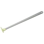 Fackelmann 33012 racloir fond de pot, racloir manche long, racloir, silicone, plastique, gris, vert p�le, ...