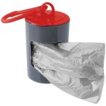 Fackelmann 59913 distributeur de sacs a crotte et 2 rouleaux de 20 sacs pour crottes d chien, plastique, ...