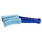 Fackelmann 60170 brosse poussire, plumeau, brosse, plastique, microfibre, bleu, 21 x 7 x 3 cm