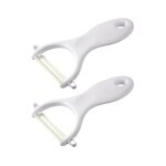 Fackelmann 9910050 lot de 2 rasoirs a l�gumes, eplucheur, eplucheur a l�gumes, epluche l�gumes, c�ramique, ...