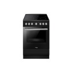 Fagor - cuisini�re vitroc�ramique 62l 4 feux noir mat facv203n