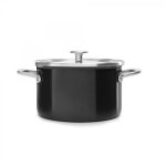 Faitout kitchenaid 24cm email noir
