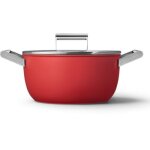 Faitout smeg diam 24 cm tout feux rouge mat