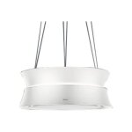 Falmec hotte  suspension dama circle. tech (blanc satin - acier verni)