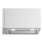 Falmec hotte encastrable placard gruppo incasso murano (blanc, 70 cm - verre tremp extra clair)