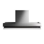 Falmec hotte encastrable built - in virgola no - drop touch pour le plan  induction (inox 60 cm - acier ...