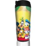Family mickey mouse travel coffee mugs double wall vacuum tumblers insulated thermos mug - 12 oz