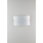 Fan europe luce ambiente design - plafonnier d�coratif affleurant, verre blanc brillant, e27