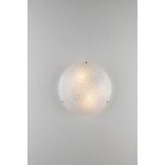 Fan europe luce ambiente design - plafonnier d�coratif affleurant, verre blanc, e27