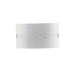 Fan europe luce ambiente design - plafonnier d�coratif affleurant, verre blanc, e27