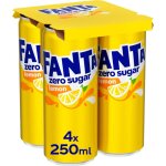 Fanta lemon z�ro sucre pack de 4 bouteilles 250ml - total 1000ml