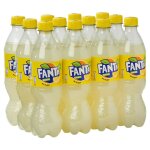 Fanta zero citron sans sucre boisson gazeuse rafra�chissante pack 12 x 500 ml 6 l
