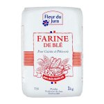Farine t55 bl tendre 100% franais - fleur du jura - paquet 1kg