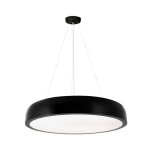 Faro cocotte - l cocotte suspension cylindrique noir 55cm 3000k