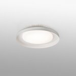 Faro dolmen - plafonnier led blanc flush 40cm