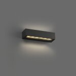 Faro doro - 13 - luminaire mural ext�rieur a del int�gr� up down gris clair, 3000k, ip65