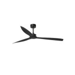 Faro just fan - ventilateur de plafond noir mat 3 pales avec moteur dc 178cm