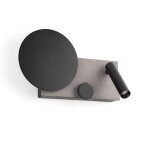 Faro klee - lampe de lecture a del intégrée, gris, 2700k Faro klee - lampe de lecture a del intégrée, gris, 2700k