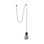 Faro kombo suspension d�me gris Ø120 avec prise