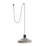 Faro kombo suspension d�me gris Ø400 avec prise