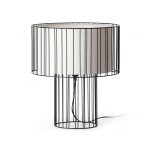 Faro linda - 1 lampe de table lumineuse blanche, noire, e27