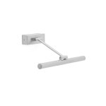 Faro magritte - 1 - applique murale a led small picture nickel mat