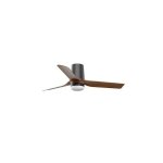 Faro mini punt tub petit led noir, bois fonc� dc ventilateur de plafond 6 vitesses