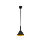 Faro pam - p - lampe a suspension led small dome noir, or