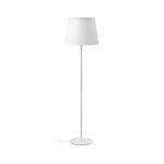 Faro savoy - lampadaire abat - jour tappered rond blanc, e27 Faro savoy - lampadaire abat - jour tappered rond blanc, e27
