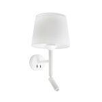 Faro savoy - liseuse applique murale blanc, e27