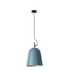 Faro studio plafonnier suspendu d�me 29 cm bleu