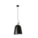 Faro studio plafonnier suspendu d�me 29 cm noir mat