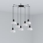 Faro tatawin petite suspension a 7 lumi�res en forme de grappe blanche