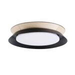 Faro tender - plafonnier led encastrable noir 24w 3000k