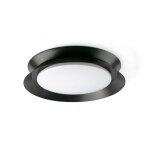Faro tender plafonnier noir mat 2700k