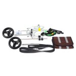 Fauteuil roulant pour animaux de compagnie, reglable, facile a assembler, pour la reeducation des pattes ...