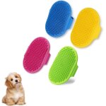 Fchhk - lot de 4 brosses de bain pour chien, brosse de shampooing pour chien, gants de lavage pour chien, ...
