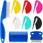Fchhk - 6 pices coupe noeud poil chat, avec 3 pices peigne anti poux, peigne chat chien poil long, ...