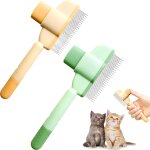 Fchhk - magnetspiele lot de 2 peignes autonettoyants pour animaux de compagnie - avec bouton de dclenchement ...