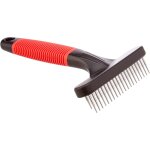 Fchhk - peigne 2 en 1 pour chiens et chats, poils mi - longs et longs, dents arrondies rotatives anti ...