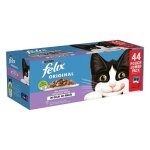 F�lix original s�lection mixte en gel�e jumbo pack 44 sachets boeuf, poulet, thon, saumon