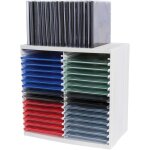 Fellowes - tour de rangement de cd a systeme d'ejection - capacite 48 cd - gris