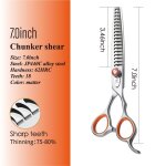 Fenice - ciseaux de toilettage professionnels pour chiens, kit de coiffure pour animaux de compagnie, ... Fenice - ciseaux de toilettage professionnels pour chiens, kit de coiffure pour animaux de compagnie, ...