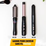 Fer a friser sans fil - 3 réglages de température - parfait pour les déplacements - extrémité cool - ... Fer a friser sans fil - 3 réglages de température - parfait pour les déplacements - extrémité cool - ...
