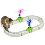 Ferplast jouet pour chat amusement en circuit turbine blanc