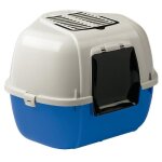 Ferplast mika - maison de toilette pour chats - bleu