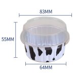 Feuille d'aluminium de poulet rutilisable, 18 / tasse, papier de gteau chi, doublure de cuisson, standardisa ...