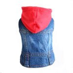 Fibrdenim - veste en jean a capuche pour chien, manteau perfor�, lavage fonc�, v�tements pour petits ...