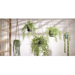 Ficus plante artificielle vert en pot h46